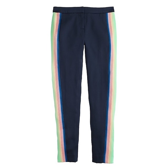 J. Crew Pants - J. Crew Collection/ Silk Blend Surfer Stripe Pants